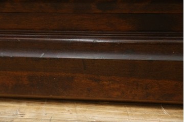 中古　美品　北海道民芸家具　上品な佇まいの2段重ね整理タンス　(R-058992)