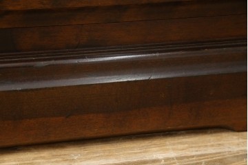 中古　美品　北海道民芸家具　上品な佇まいの2段重ね整理タンス　(R-058992)