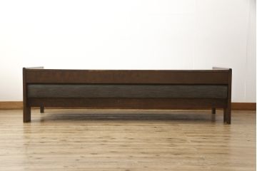 和製ビンテージ　希少な絶版品!!　CONDE HOUSE(カンディハウス、旧インテリアセンター)　ライフ　和モダンな空間づくりにも活躍するソファベッド(3人掛けソファ、3P、ソファベンチ、ヴィンテージ)(R-058998)