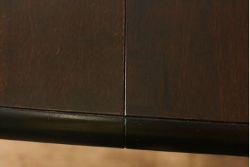 中古　北海道民芸家具　希少な絶版品　引き出し付きで使い勝手の良い上品なバタフライテーブル(ダイニングテーブル、エクステンションテーブル)(R-059000)