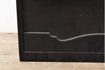 和製アンティーク　特注品　総漆塗り　小物収納にもおすすめな上手物の岡持ち(木製出前箱、収納箱、倹飩箱)(R-059006)