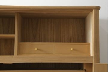 中古　広島・府中家具　松創(MATSUSO)　木匠・多々納邦男　銅丸　しっとりとした気品を漂わせる総桐着物箪笥　定価約200万円　(R-059012)