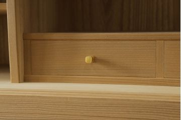 中古　広島・府中家具　松創(MATSUSO)　木匠・多々納邦男　銅丸　しっとりとした気品を漂わせる総桐着物箪笥　定価約200万円　(R-059012)