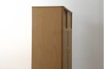 中古　広島・府中家具　松創(MATSUSO)　木匠・多々納邦男　銅丸　しっとりとした気品を漂わせる総桐着物箪笥　定価約200万円　(R-059012)