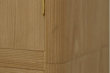 中古　広島・府中家具　松創(MATSUSO)　木匠・多々納邦男　銅丸　しっとりとした気品を漂わせる総桐着物箪笥　定価約200万円　(R-059012)