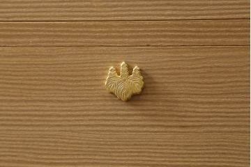 中古　広島・府中家具　松創(MATSUSO)　木匠・多々納邦男　銅丸　しっとりとした気品を漂わせる総桐着物箪笥　定価約200万円　(R-059012)