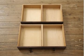 中古　北の匠　山室家具製作所　和モダンなお部屋づくりにオススメのサイドボード(キャビネット、収納棚、戸棚、食器棚)(R-059042)