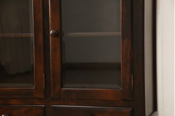 中古　北の匠　山室家具製作所　和モダンなお部屋づくりにオススメのサイドボード(キャビネット、収納棚、戸棚、食器棚)(R-059042)