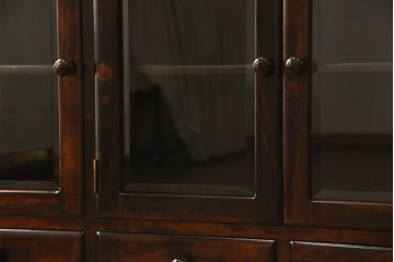中古　北の匠　山室家具製作所　和モダンなお部屋づくりにオススメのサイドボード(キャビネット、収納棚、戸棚、食器棚)(R-059042)