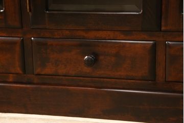中古　北の匠　山室家具製作所　和モダンなお部屋づくりにオススメのサイドボード(キャビネット、収納棚、戸棚、食器棚)(R-059042)