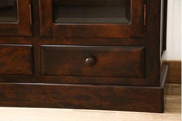 中古　北の匠　山室家具製作所　和モダンなお部屋づくりにオススメのサイドボード(キャビネット、収納棚、戸棚、食器棚)(R-059042)