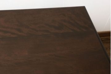 中古　松本民芸家具　シックな色合いが上品なM型両袖机(定価約63万円)(両袖デスク、ワークデスク、在宅ワーク用)(R-059044)
