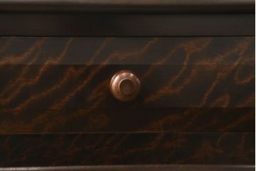 中古　松本民芸家具　シックな色合いが上品なM型両袖机(定価約63万円)(両袖デスク、ワークデスク、在宅ワーク用)(R-059044)