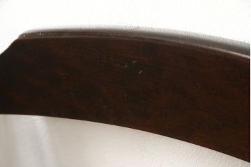 中古　北海道民芸家具　HM620　滑らかな木肌が上品なラダーバックチェア2脚セット(椅子、ダイニングチェア、板座チェア)(R-059045)