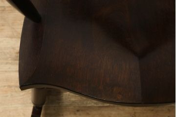 中古　美品　松本民芸家具　51B型　くつろぎの時間にオススメのロッキングチェア(定価約16万円)(アームチェア、揺り椅子、板座チェア)(R-059047)