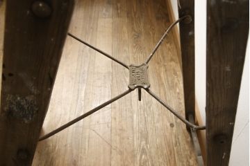 イギリスアンティーク　SIMPLEX LADDER社製　シンプレックス　使い込まれた風合いが味のある魅力を放つ脚立(ラダー、ステップ、店舗什器)(R-059048)