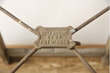 イギリスアンティーク　SIMPLEX LADDER社製　シンプレックス　使い込まれた風合いが味のある魅力を放つ脚立(ラダー、ステップ、店舗什器)(R-059048)