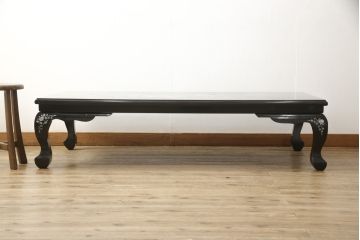 中古　アジア　民芸家具　華やかな螺鈿細工が美しい座卓(定価約60万円)(センターテーブル、ローテーブル)(R-059060)