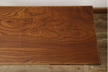 中古　岩谷堂箪笥　南部鉄器金具と漆が和の雰囲気を盛り立てる文机(定価約20万円)(座机、ローテーブル、デスク、在宅ワーク、在宅用)(R-059066)