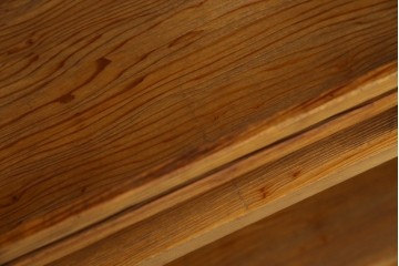 中古　屋久杉(突き板)　美しい杢目と素材の風合いを楽しめる飾り棚(茶箪笥、茶棚、違い棚、飾り棚)(R-059077)