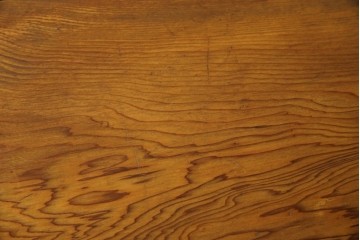 中古　屋久杉(突き板)　美しい杢目と素材の風合いを楽しめる飾り棚(茶箪笥、茶棚、違い棚、飾り棚)(R-059077)