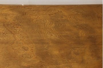 中古　民芸家具　屋久杉　突き板　シンプルなデザインの座卓(ローテーブル、センターテーブル)(R-059085)