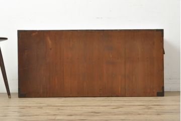 和製アンティーク　極上美品　前面栗材　趣あふれる佇まいが魅力的な米沢箪笥・上段(和タンス、時代箪笥、衣装たんす、収納箪笥、重ね箪笥、引き出し)(R-059101)