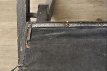 和製アンティーク　落合製作所　昔懐かしい!古い質感が趣溢れる折畳式勉強机(折り畳み式、デスク、つくえ、子供用チェア、ディスプレイ台)(R-059106)
