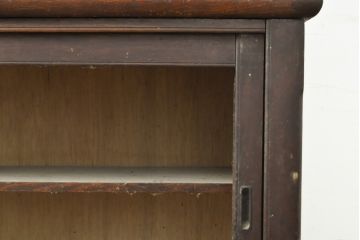 和製アンティーク　大正ロマン　ノスタルジックな雰囲気香る戸棚(収納棚、キャビネット、サイドボード、店舗什器、リビングボード)(R-059109)