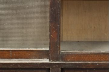 和製アンティーク　大正ロマン　ノスタルジックな雰囲気香る戸棚(収納棚、キャビネット、サイドボード、店舗什器、リビングボード)(R-059109)