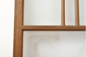 アンティーク建具　レトロな味わいが魅力のガラス戸1枚(引き戸、建具)(R-059116)