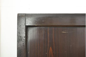 アンティーク建具　杉材　明治期からの歴史が刻み込まれた帯戸4枚セット(板戸、引き戸、建具)(R-059117)