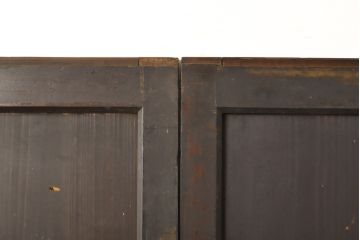 アンティーク建具　杉材　明治期からの歴史が刻み込まれた帯戸4枚セット(板戸、引き戸、建具)(R-059117)