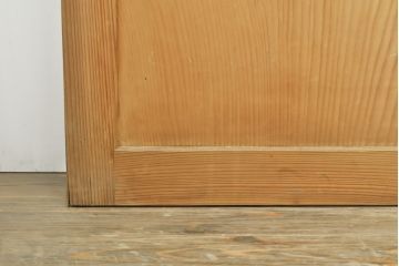 アンティーク建具　鶴と松の彫刻がなんとも風情がある板戸4枚セット(帯戸、引き戸、建具)(R-059118)