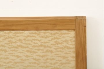 アンティーク建具　鶴と松の彫刻がなんとも風情がある板戸4枚セット(帯戸、引き戸、建具)(R-059118)