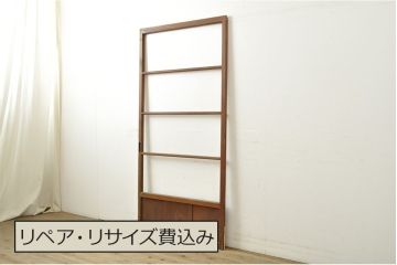 アンティーク建具　懐かしさを感じるガラス戸1枚(引き戸、建具)(R-059120)