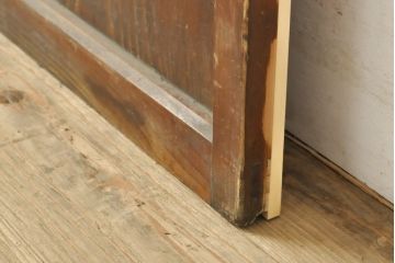 アンティーク建具　懐かしさを感じるガラス戸1枚(引き戸、建具)(R-059120)
