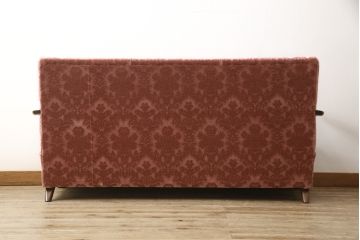 和製アンティーク　レトロなデザインが目を引く2.5人掛けソファ(2人掛けソファ、3人掛けソファ)(R-059141)