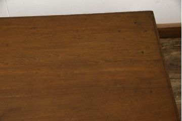 和製アンティーク　大正ロマン　栓材　象嵌入り　使い込まれた風合いが味わい深い文机(ローテーブル、センターテーブル、座机)(R-059156)