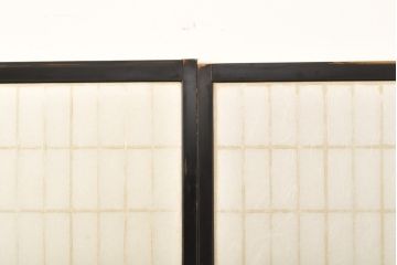 アンティーク建具　腰板欅(ケヤキ)材　木色のコントラストが凛とした雰囲気を醸し出す障子戸4枚セット(引き戸、建具)(R-059160)