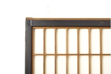 アンティーク建具　腰板欅(ケヤキ)材　凛とした佇まいが気品溢れる障子戸4枚セット(引き戸、建具)(R-059167)