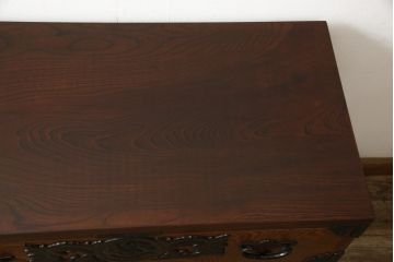 中古　美品　岩谷堂箪笥　くっきりとした木目が楽しめるサイドチェスト(引き出し、収納箪笥、和タンス)(R-059169)