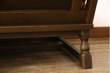 中古　美品　飛騨産業　キツツキ　PROVINCIAL(プロヴィンシャル・プロビンシャル)シリーズ　どこかレトロな雰囲気を感じる本革3人掛けソファ(レザー、3P、アームソファ)(定価約75万円)(R-059170)