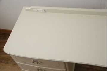 中古　松永工房　カンティーニュシリーズ　ガーリースタイルの空間づくりに活躍するデスク+チェアセット(定価約45万円)(R-059178)