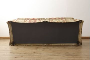 中古　美品　DREXEL HERITAGE(ドレクセルヘリテイジ)　880S　重厚でクラシカルな雰囲気が魅力的なキャメルバック2.5人掛けソファ(2人掛けソファ、3人掛けソファ、2P、3P)(定価約70万円)(R-059179)