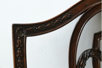 中古　美品　アメリカ　トラディショナルセンチュリー　品のある佇まいが美しいダイニングチェア2脚セット　2脚定価 約60万円　(R-059182)
