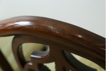 中古　美品　アメリカ　トラディショナルセンチュリー　品のある佇まいが美しいダイニングチェア2脚セット　2脚定価 約60万円　(R-059182)