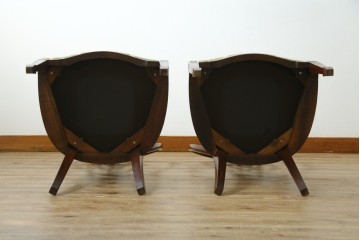 中古　美品　アメリカ　トラディショナルセンチュリー　品のある佇まいが美しいダイニングチェア2脚セット　2脚定価 約60万円　(R-059182)