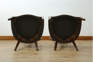 中古　美品　アメリカ　トラディショナルセンチュリー　品のある佇まいが美しいダイニングチェア2脚セット　2脚定価 約60万円　(R-059183)