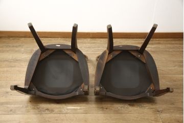 中古　美品　アメリカ　トラディショナルセンチュリー　品のある佇まいが美しいダイニングチェア2脚セット(2脚定価 約60万円)(イス、椅子)(R-059183)